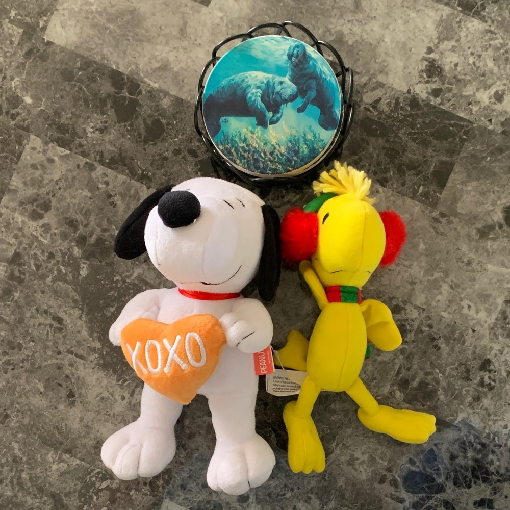 Peanuts White and Orange Plush Toy